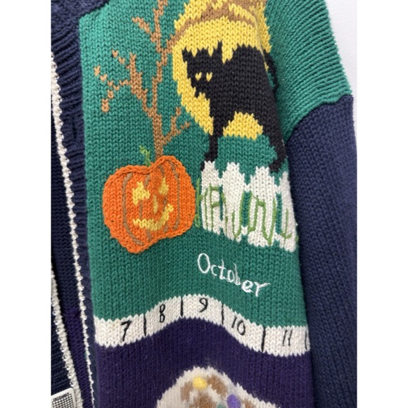 Design Options Cardigan Holiday Calendar Large Embroidered‎  Granny Core #32 - Picture 7 of 16